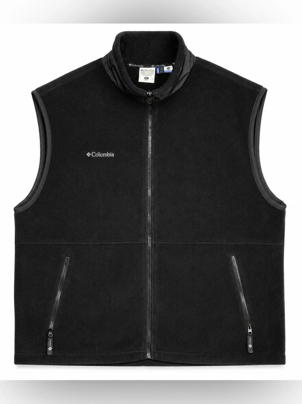 Columbia Interchange Core Fleece Vest Men’s XXL Black Full Zip Outdoor Jacket